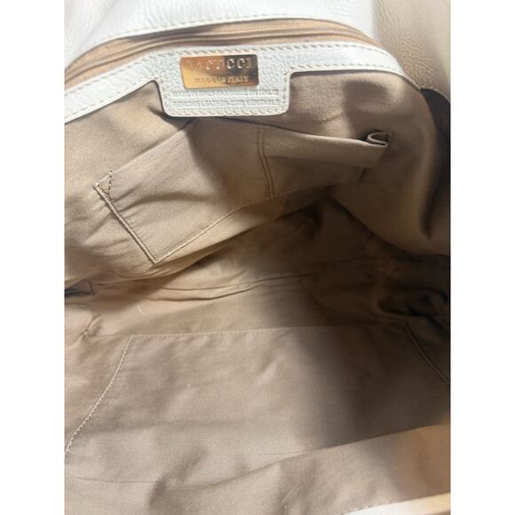 NEW IACUCCI Made in Italy Turquoise Python Print Leather Tote Bag - Picture 9 of 12